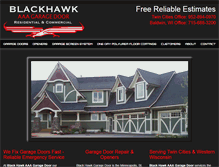 Tablet Screenshot of blackhawkgaragedoor.com